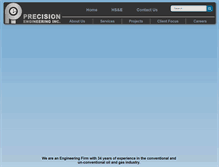 Tablet Screenshot of precisioneng.ca